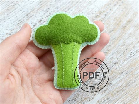 Felt Pattern Pdf Broccoli Felt Food Pattern Felt Toy Food Tutorial