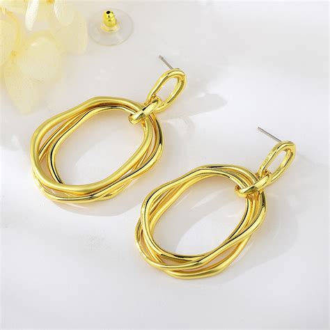 Fast Selling Multi Tone Plated Dubai Dangle Earrings From Editor Picks