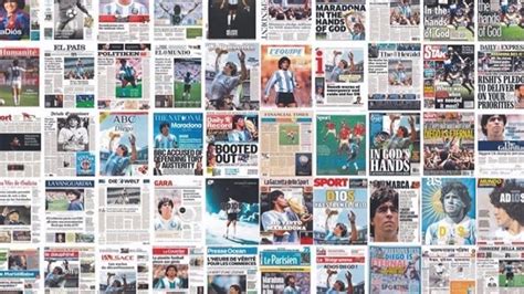 Las Portadas De Todos Los Diarios Del Mundo Habla De Diego Maradona