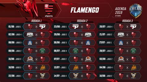 Calendário Do Jogo Do Flamengo - Flamengo e-Sports volta ao CBLoL neste sábado; veja o calendário da ...