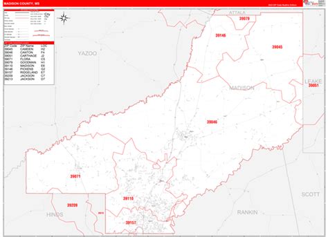 Madison County, MS Map Book - Red Line