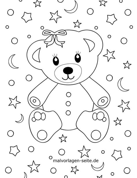 Ausmalbilder Bären kostenlos drucken und ausmalen für Kinder