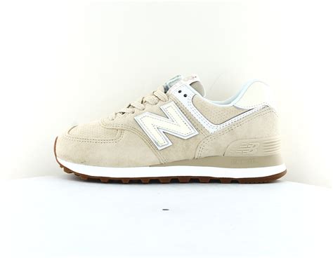 New Balance 574 Femme Beige Gomme