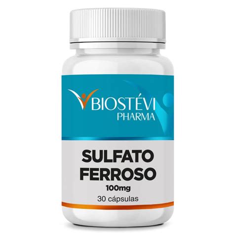 Sulfato Ferroso Aumenta A Ferritina - Sulfato Ferroso - Tratamento da Anemia Ferropriva - Biostévi