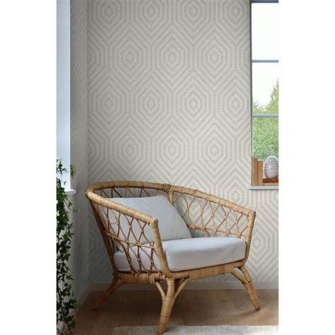 Seabrook Designs Hexagon Geometric Unpasted Wallpaper Bed Bath