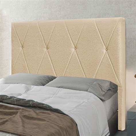 Cabeceira Cama Box King 195 Cm Aquilla Linho Dourado S04 D Rossi