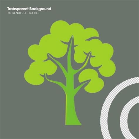 Premium Psd Psd Tree Illustration