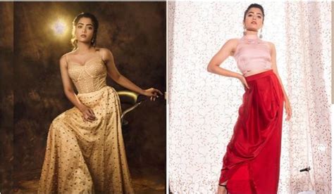 See some hot and glamrous photos of Pushpa fame actress Rashmika Mandanna पषप फम रशमक
