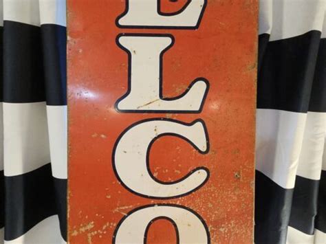 Original Delco Batteries Sign Made In Usa 4639926919