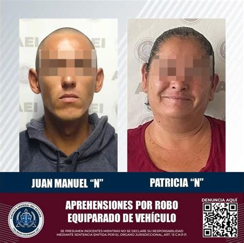 Detienen a pareja por robo equiparado de vehículo En Linea BC