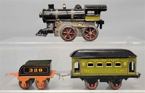 Early American Flyer Edmonds Metzel Clockwork Cast Iron Locomotive