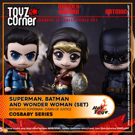 Jual Toyz Corner Hot Toys Cosbaby Batman Superman Wonder Woman Set Shopee Indonesia