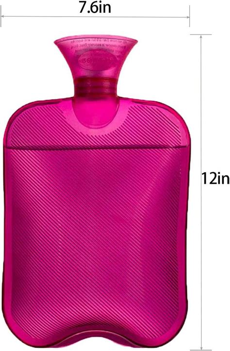 Samply 2L Hot Water Bottle With Knitted Cover Hot Cold Compress For Pain Relief Ideal For