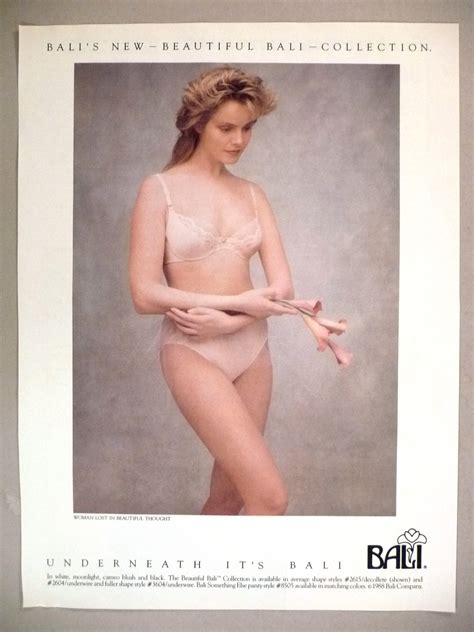 Bali Collection PRINT AD Lingerie Bra Panties EBay