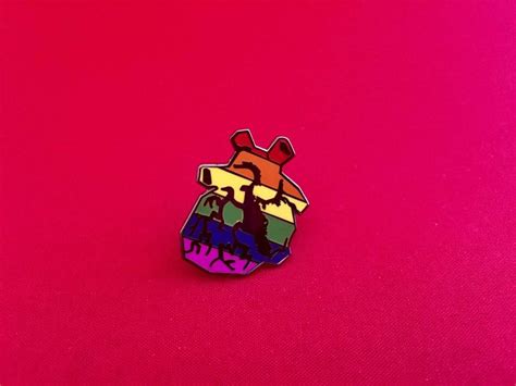 Gay Pride Heart Hard Enamel Pin Queer Bi Lgbtq Pansexual Etsy
