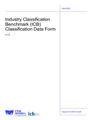 Fillable Online Industry Classification Benchmark ICB Classification