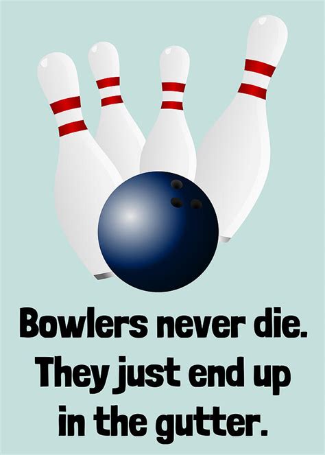 Bowling Greeting Card Bowler Birthday Card Funny Bowling Card