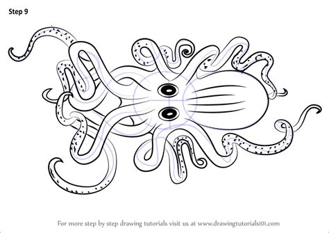 Learn How To Draw A Kraken Sea Monsters Step By Step Drawing Tutorials