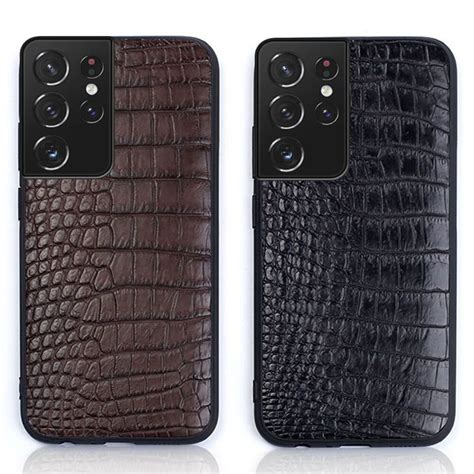 Genuine Crocodile Leather Case For Samsung Galaxy S Ultra S Fe S