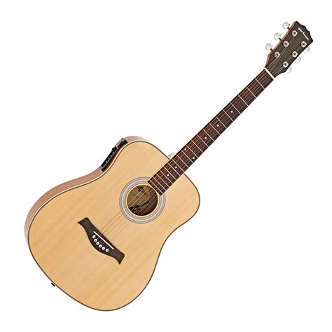 3/4 Travel Electro Acoustic Guitar by Gear4music, Natural - Nearly New ...