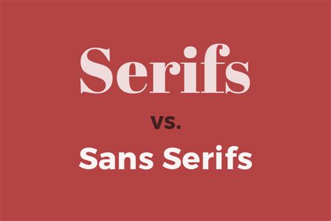 Serif Vs Sans Serif Fonts Is One Really Better Than The Other Sans