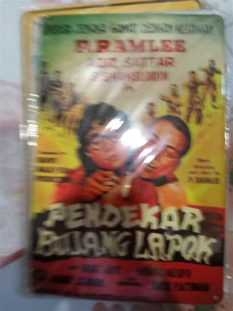Pramlee Pendekar Bujang Lapok Tin Poster Hobbies And Toys Collectibles