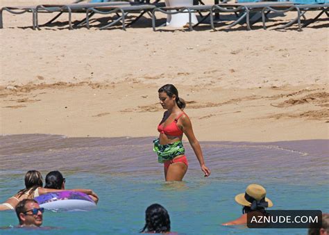 Lea Michele Wears Hot Pink Bikini On Set While Filming In Hawaii AZNude