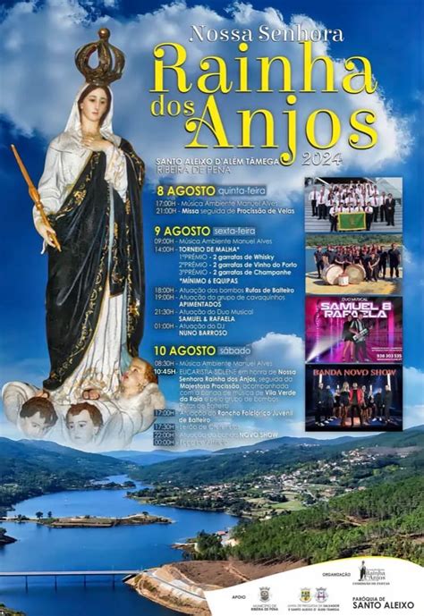 Festas da Senhora Rainha dos Anjos 2024 Santo Aleixo D Além Tâmega