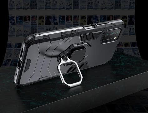 Бронированный чехол IRON MAN Poco M3 с кольцом под магнит – фото ...