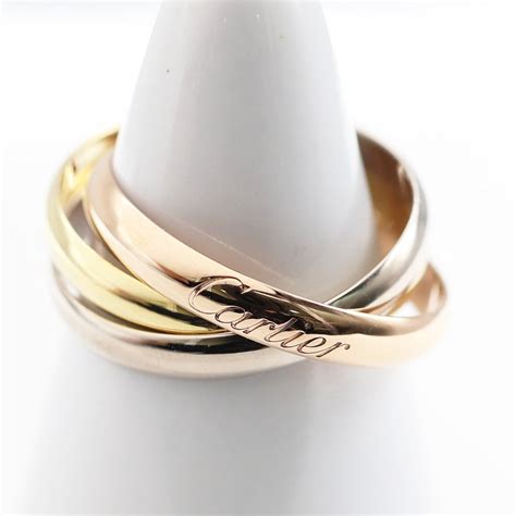 Cartier Ring Trinity Karaat Geel Goud Ros Goud Witgoud