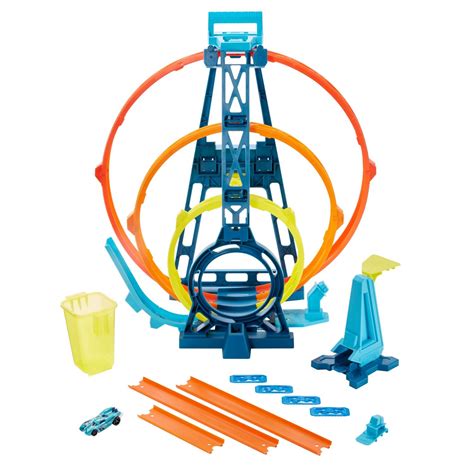 Hot Wheels Track Builder Üçlü Çember Aksiyonu Seti Deniz Shop