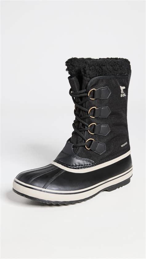 Sorel Pac Nylon Wp Boots In Black For Men Lyst