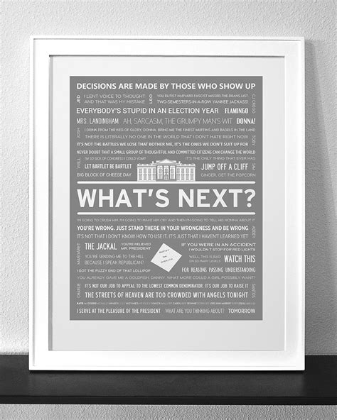 West Wing Quotes Poster - ShortQuotes.cc