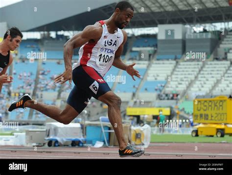 Usa S Tyson Gay Competes On Men S Meters Heats During Th Iaaf World Athletics