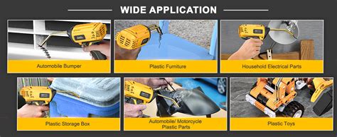 Cordless Plastic Welder Gun For Dewalt 20v Battery Ecarke Portable 120W Welding Machine Hot