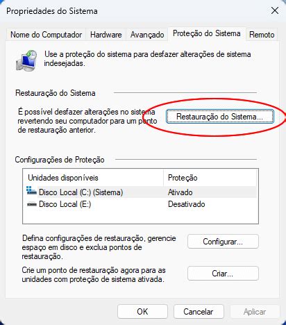 Como restaurar o Windows 11 usando um ponto de restauração