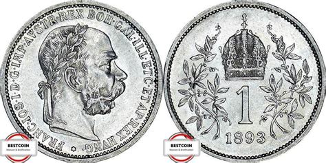 ÖSTERREICH 1 Krone 1893 KM 2804 geprägt unter Franz Joseph I SS