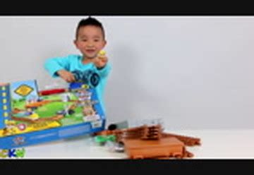 Paw Patrol Toys Unboxing Adventure Bay Railway Playset With Rubble Sky ...