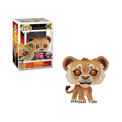 Lion King Live Action Simba Flocked Pop