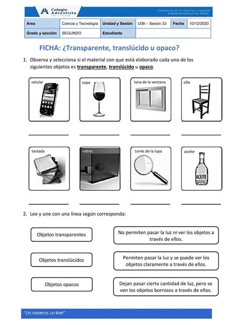Atividades Sobre Materiais Opacos Translúcidos E Transparentes 3 Ano - Atividades Sobre Materiais Opacos Translúcidos E Transparentes 3 Ano ...