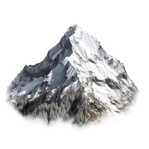 Premium Photo Mount Everest Isolated On White Background