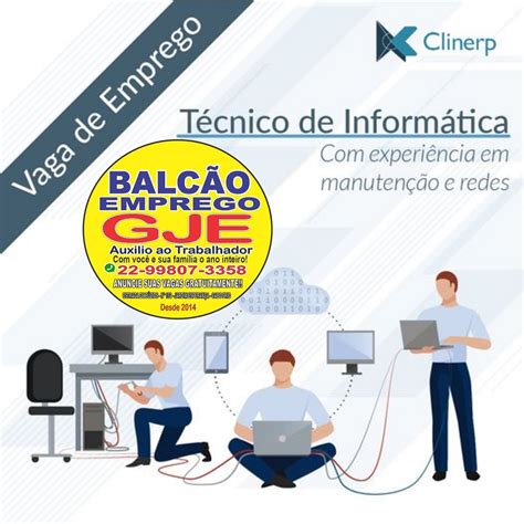 Vaga Tecnico Em Informatica - VAGA PARA TÉCNICO DE INFORMATICA COM EXPERIÊNCIA EM MANUTENÇÃO E REDE ...