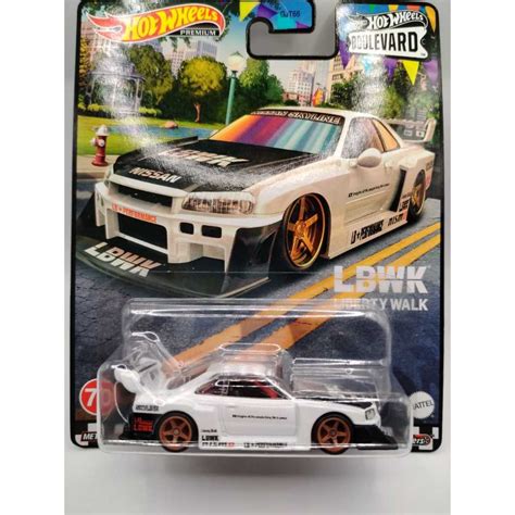 Car Culture Hot Wheels LB ER Super Silhouette Nissan Skyline LBWK White Boulevard CC