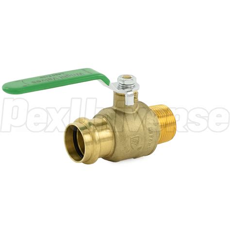 Press X Male Npt Threaded Brass Ball Valve Pexuniverse