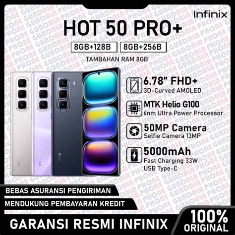 Infinix HOT PRO Plus Garansi Resmi Lazada Indonesia