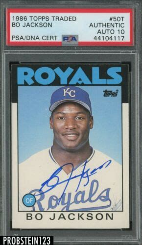 Most Valuable Bo Jackson Baseball Cards Sold