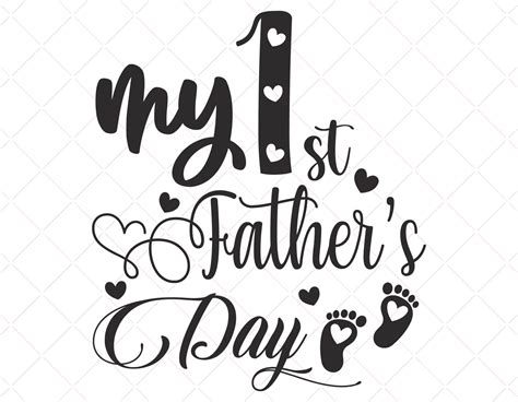 My First Fathers Day Svg First Fathers Day Svg Dad Etsy