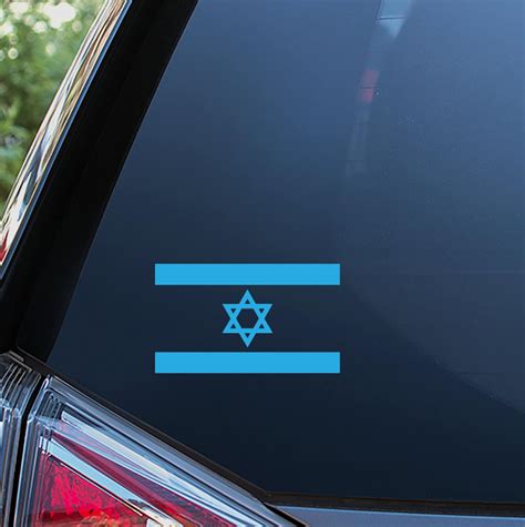 Israel Flag Sticker For Car Window Bumper Or Laptop Free Etsy