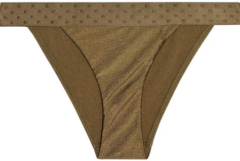Zimmermann Separates Elastic Metallic Low Rise Bikini Briefs ShopStyle Two Piece