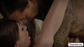 HOT BRUNETTE SHEMALE FUCKS LUCKY GUY IN ASS XNXX